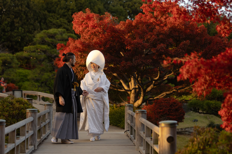 真っ赤な紅葉と一緒に！