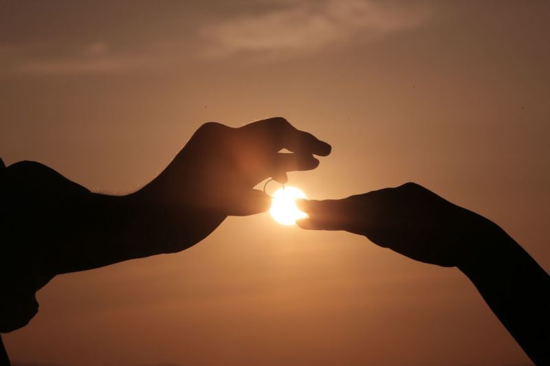 大切な指輪が主役の写真!