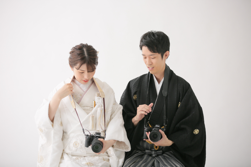 趣味のカメラを持って