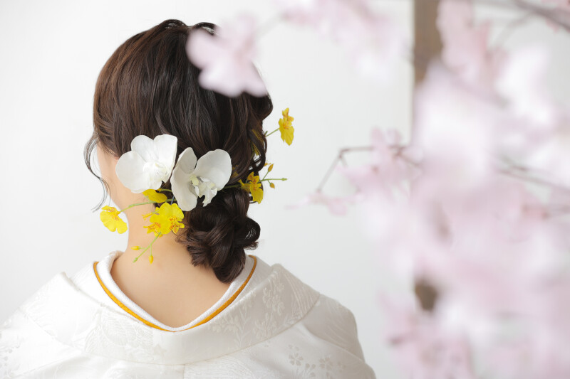 新婦様の後ろ姿