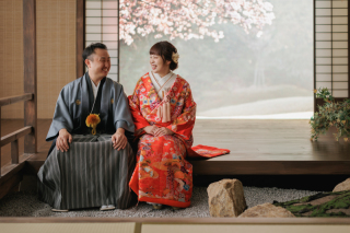 本格的な庭園スタジオでの撮影！