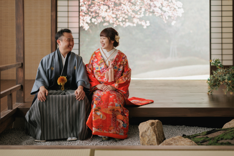 本格的な庭園スタジオでの撮影！