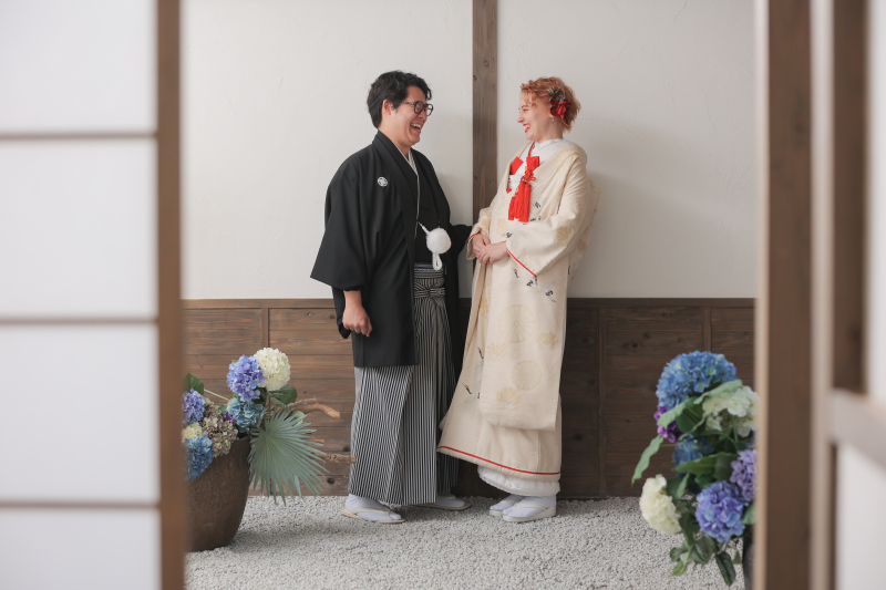 見つめ合いショット