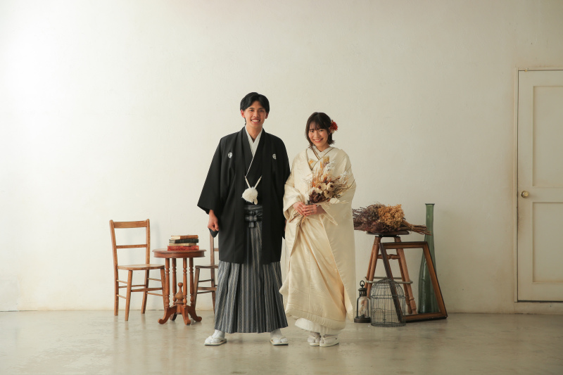 白無垢と黒紋付