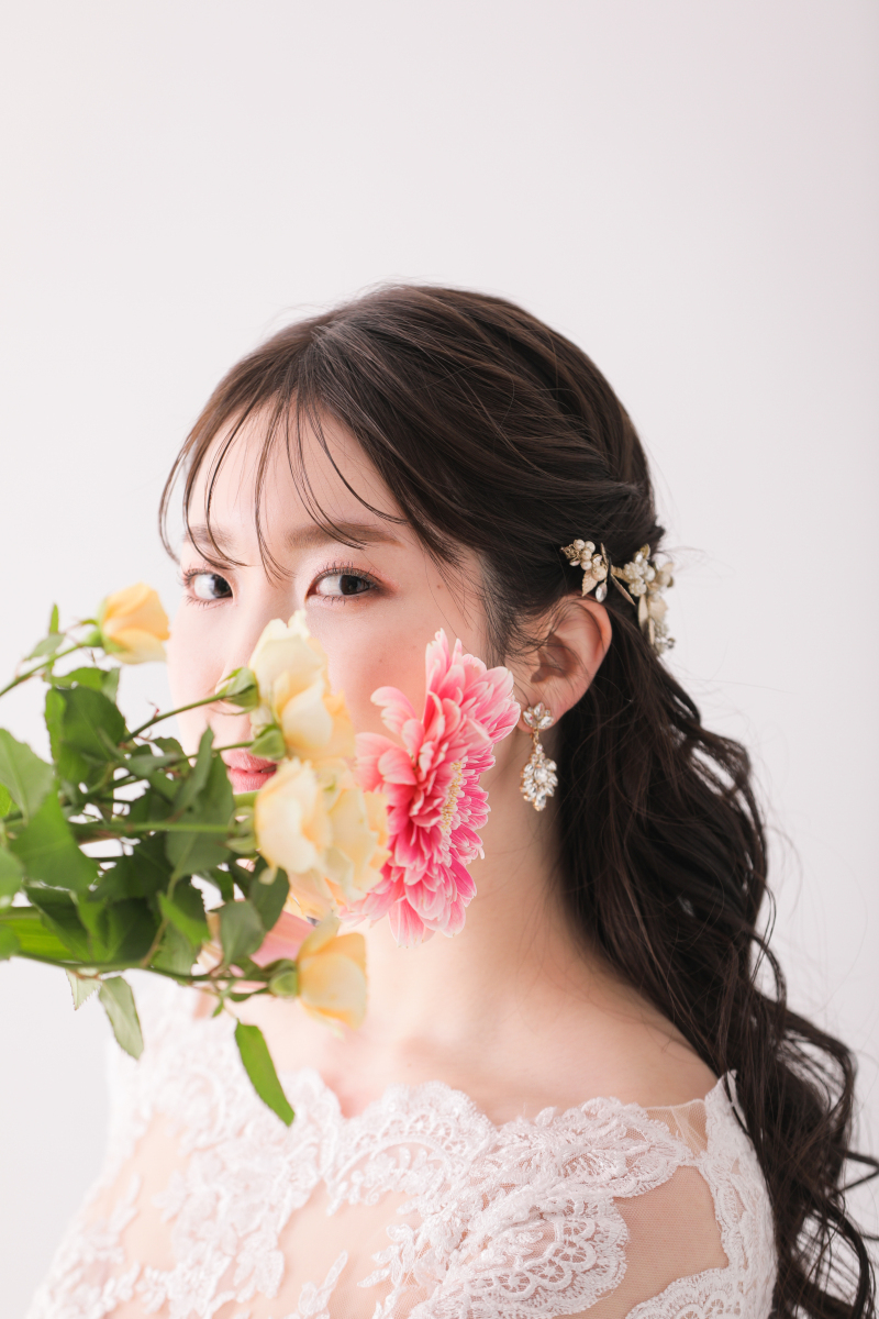 持って来て頂いた生花で、、