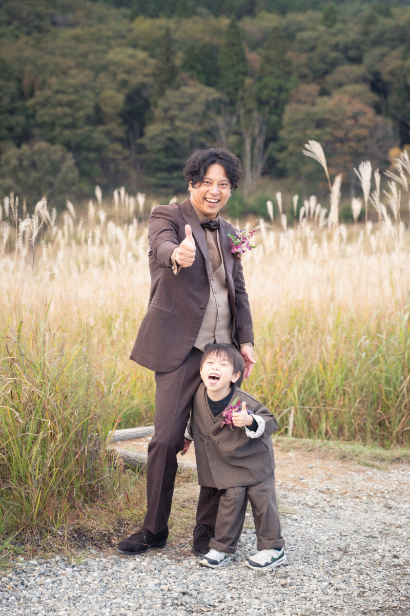 そして、２枚目は新郎様のお子様のショット！