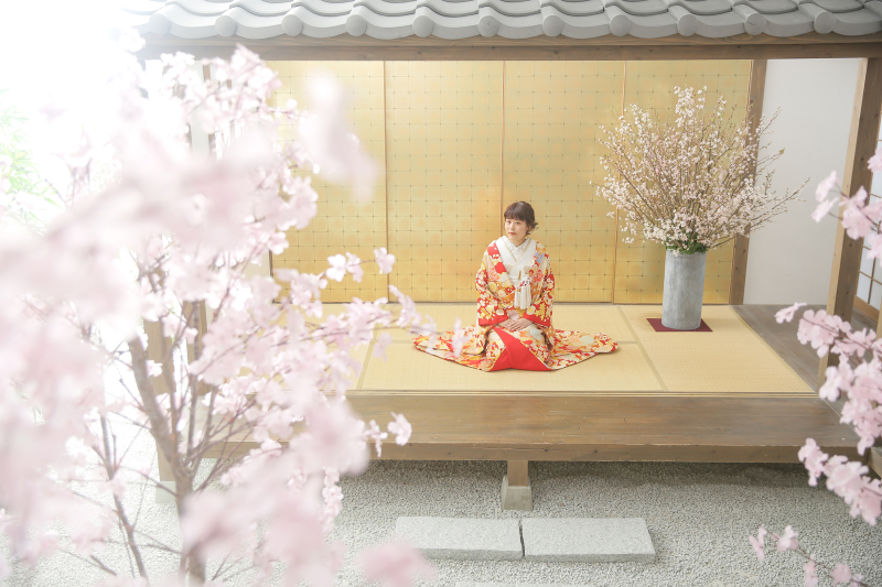 大人気の屋内庭園、桜増量しました♪