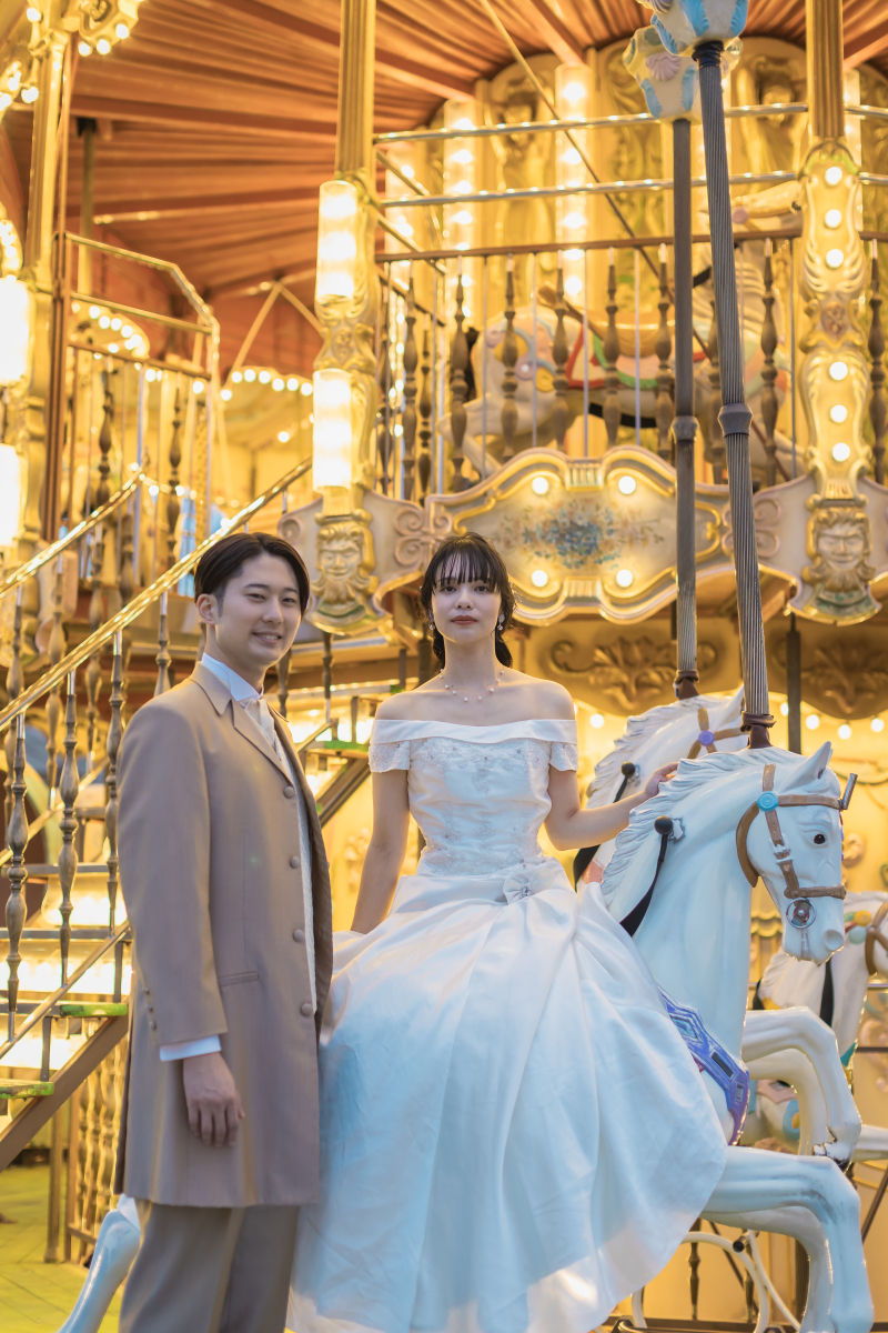 実はメリーゴーランドにも乗ることができるんです!