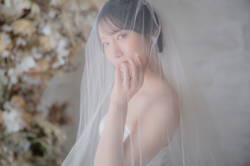 洋装だとベールも！