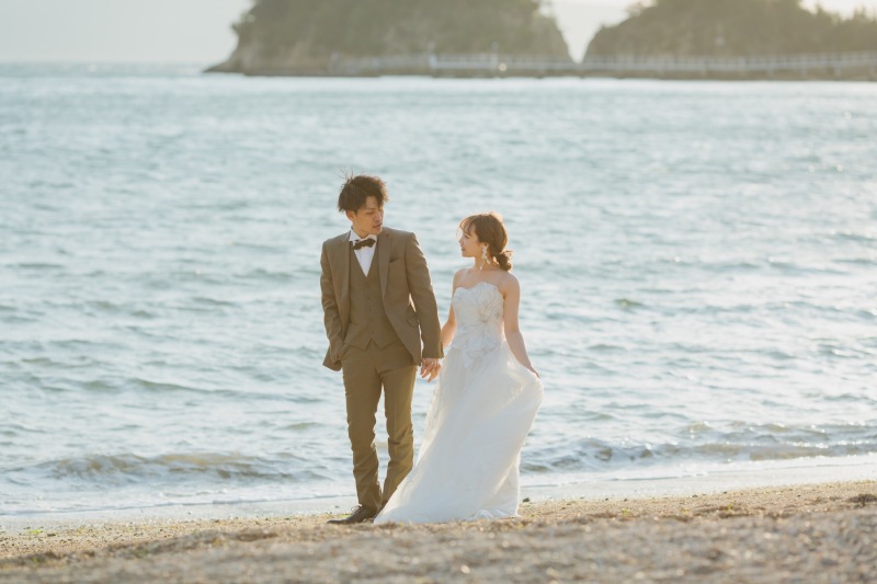 浜辺をお散歩