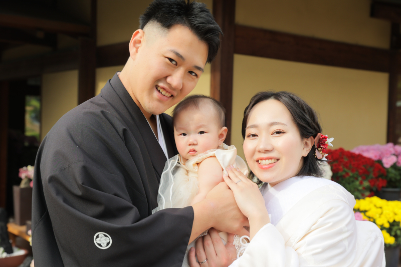 和装と家族と!