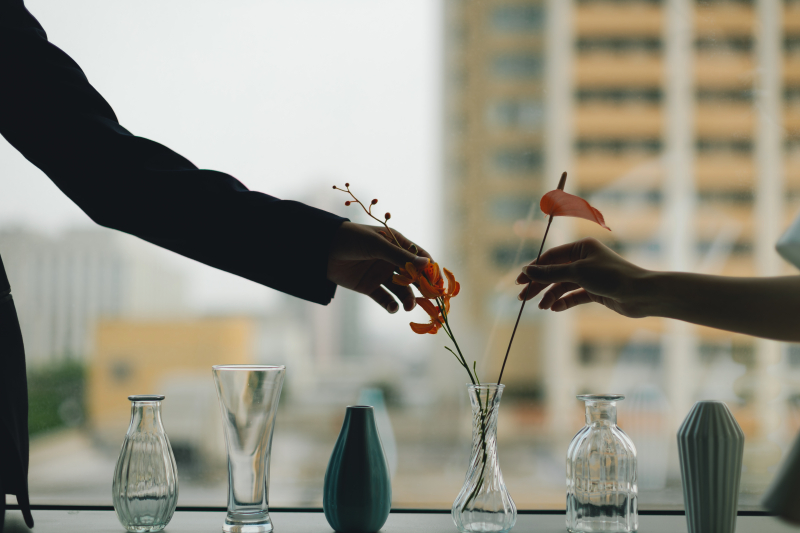 お手元のショットも!