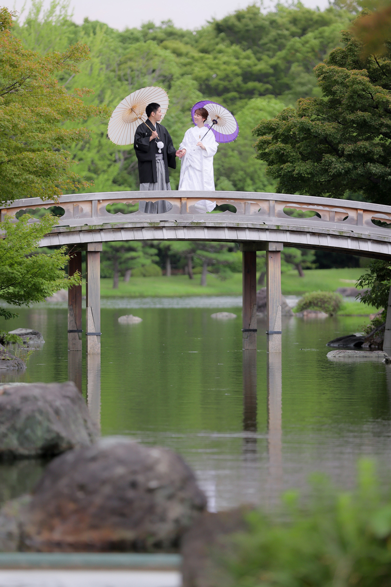 庭園のお決まりショット