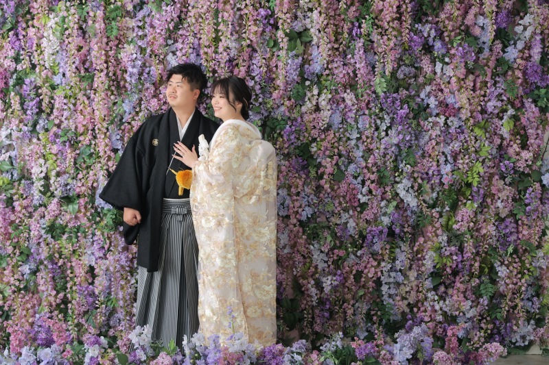 大人っぽい藤の花の背景