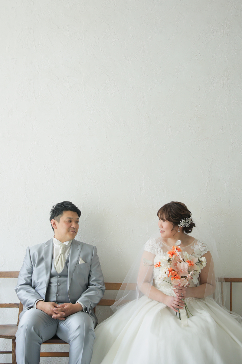 ドレスにお色直し