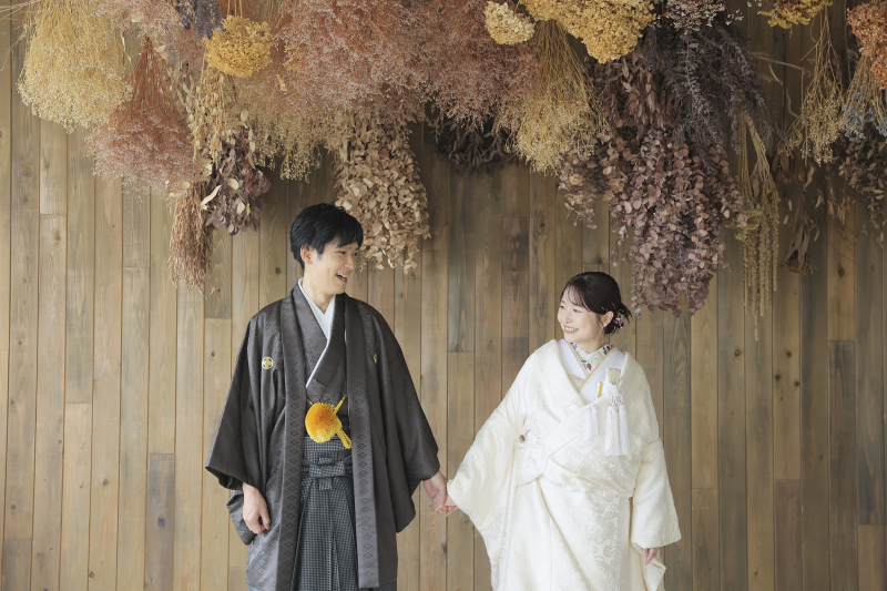 ドライフラワーと