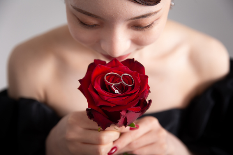 バラを使ったおしゃれなお写真です!