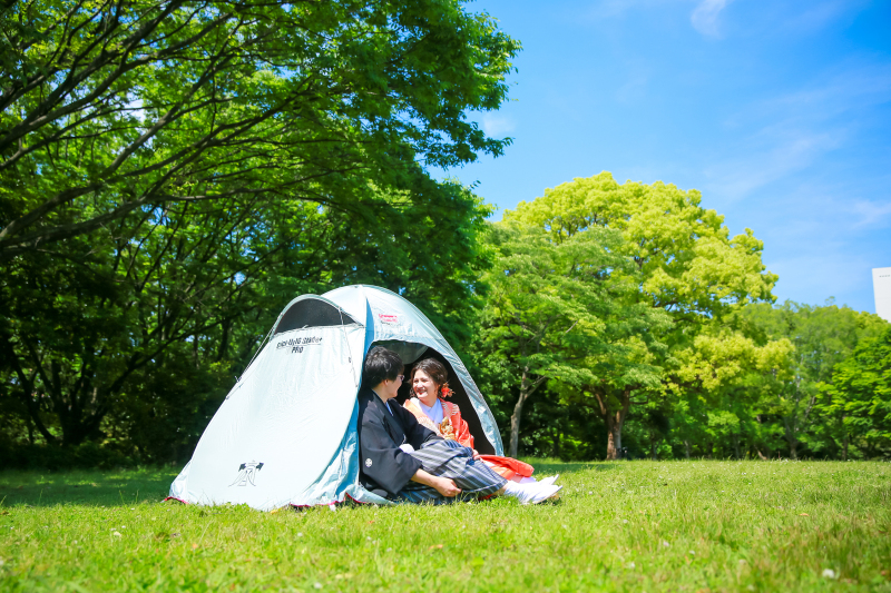 慣れ親しんだテントの中で