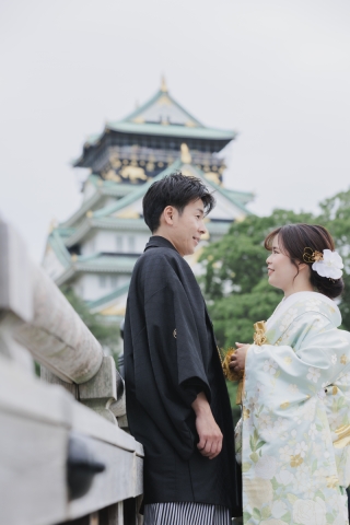 大阪城、緑のロケーション撮影！