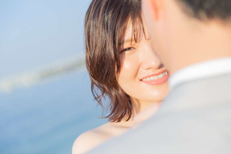 新婦様のアップ