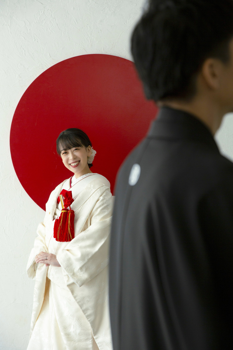 まずはスタジオで和装撮影から!
