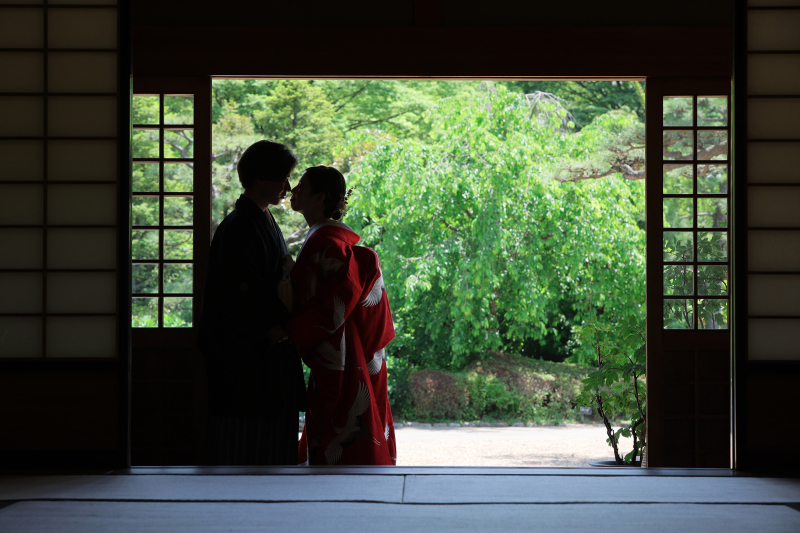 新緑の和装ロケ!