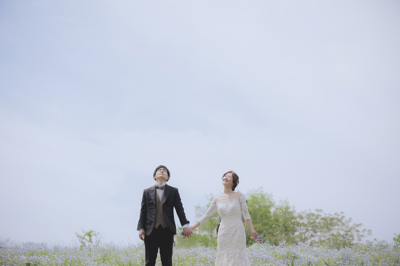 天気が良い日はお空を背景にも