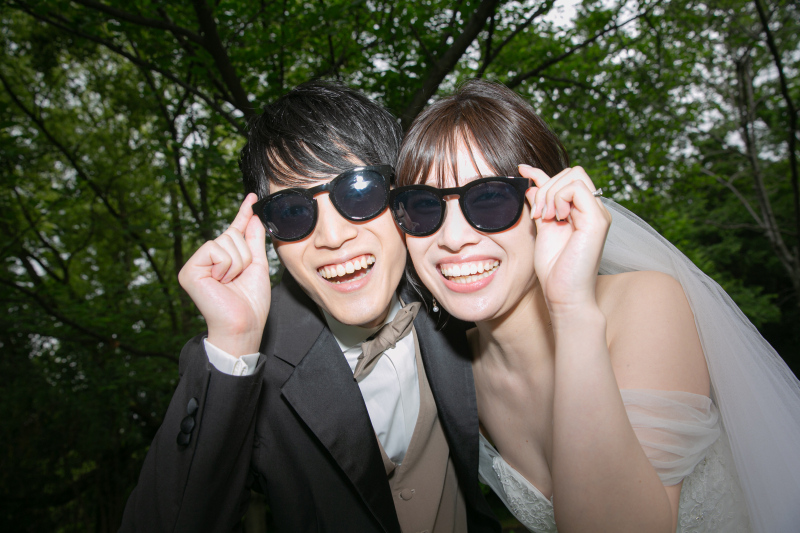 サングラスを使って