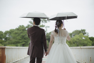 雨でもおしゃれなロケーションフォト