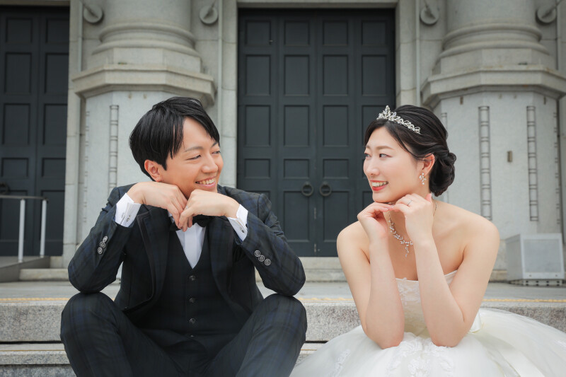 見つめ合いショット