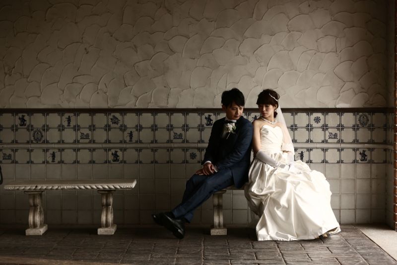 フォトジェニックなタイルの壁