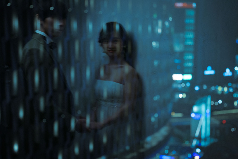 night view in Osaka-city