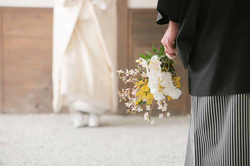 お持ち込みのブーケ