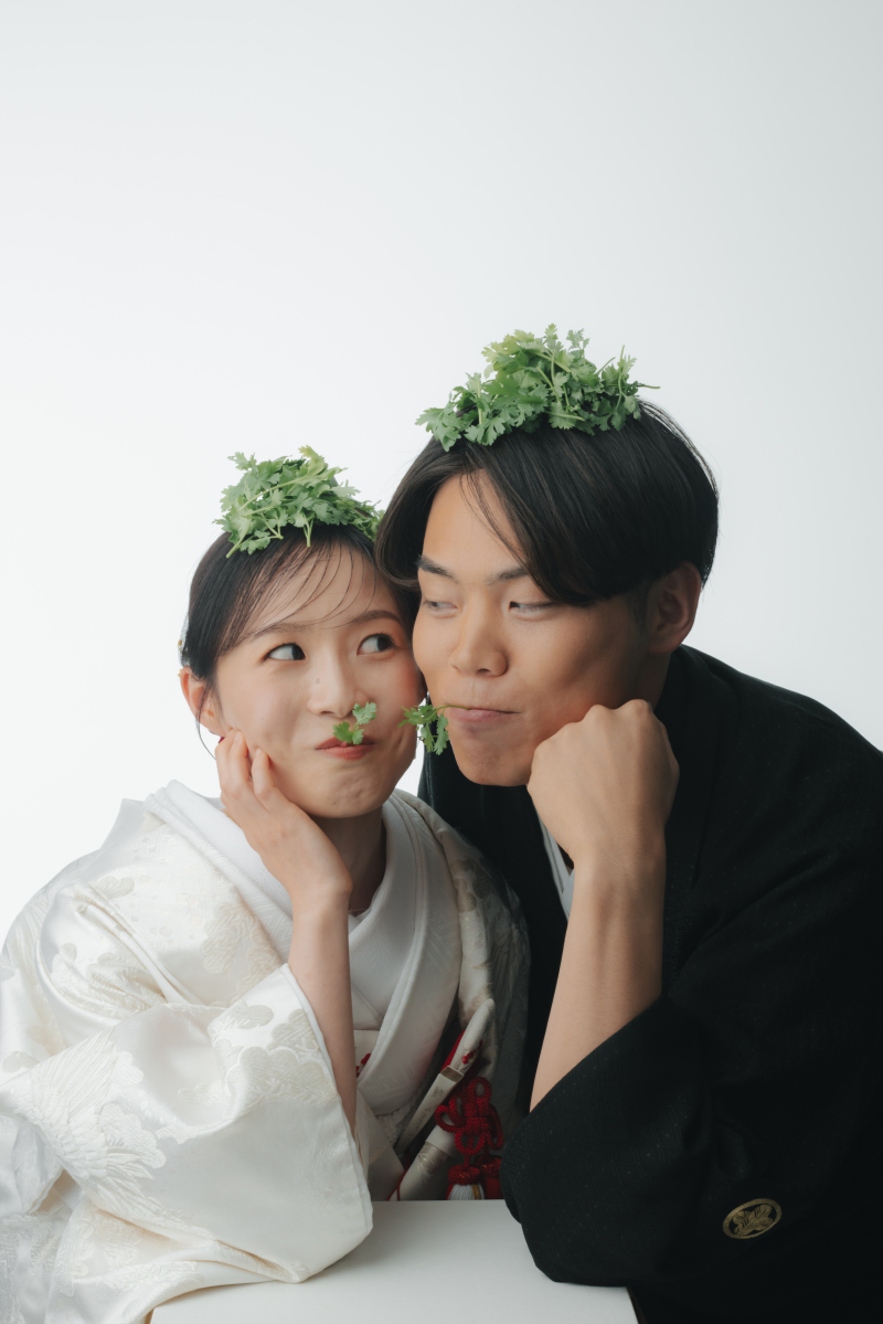 なんばスタジオでお二人らしい撮影!