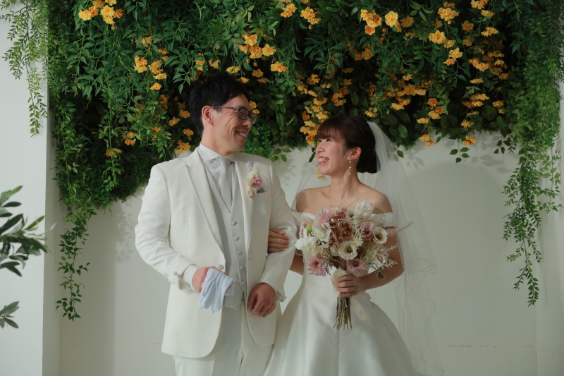 見つめ合って笑顔で!