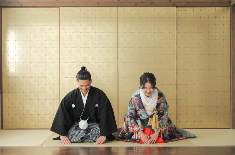 お辞儀のショット!