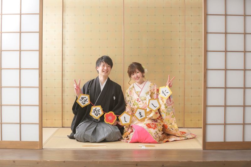 ガーランドを使ってウェルカムボード用写真！