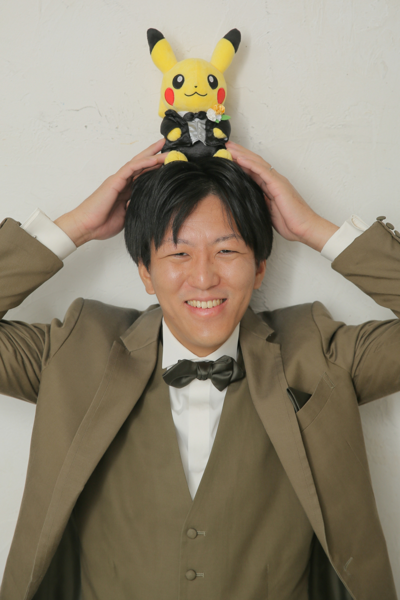 ピカチュウと新郎様
