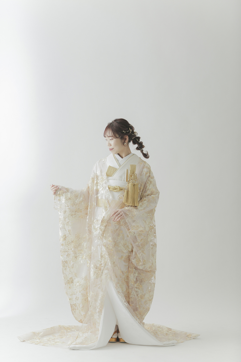 おしゃれさん注目オーガンジーの打ち掛け