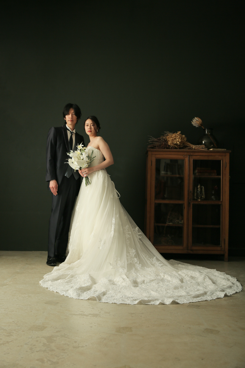 シックな背景で大人っぽく