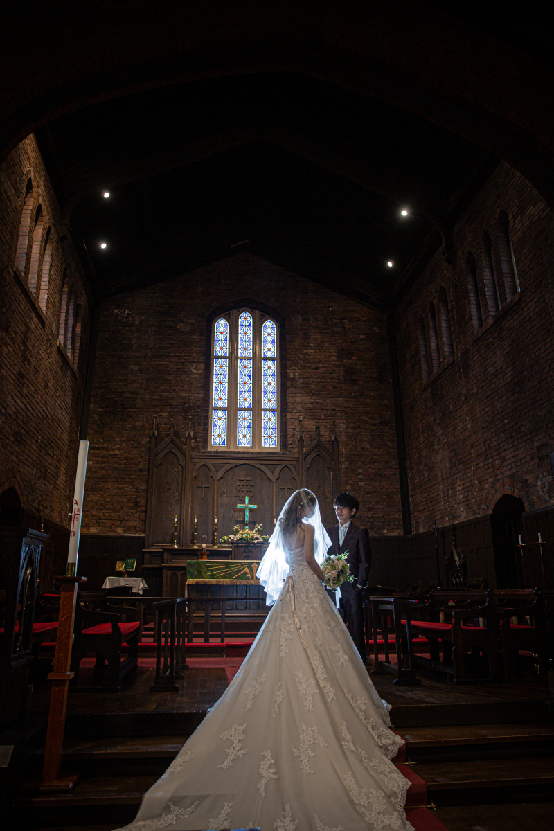 ベールに包まれた、花嫁の美しさ
