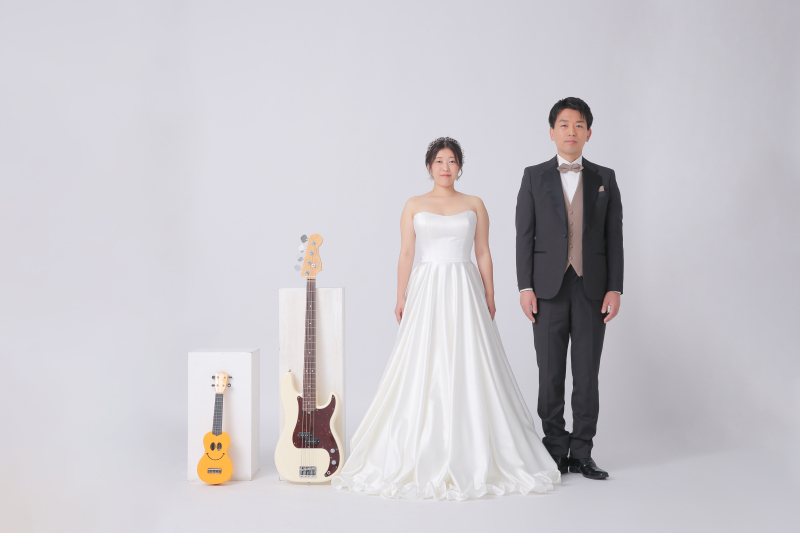 楽器と一緒に。