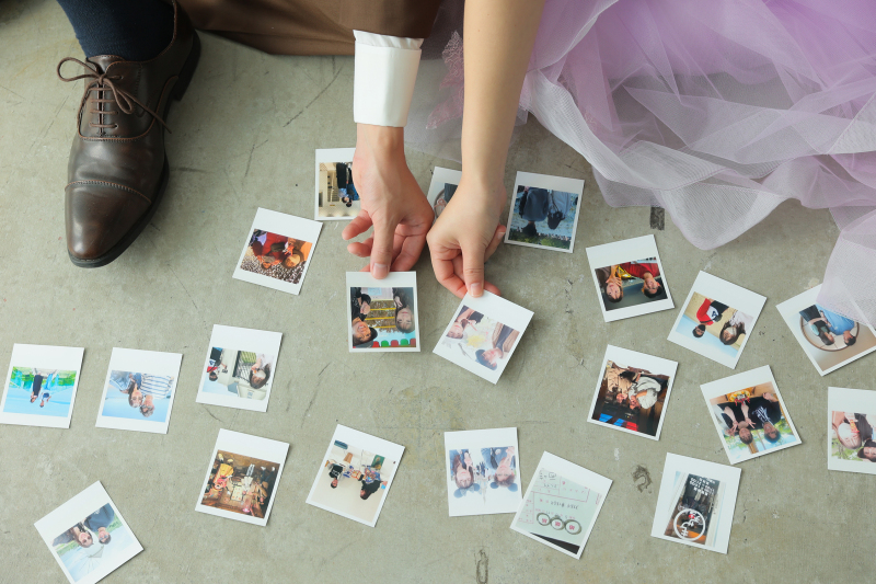 お写真を並べて