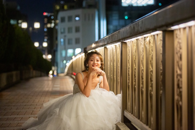 可愛い笑顔の新婦様