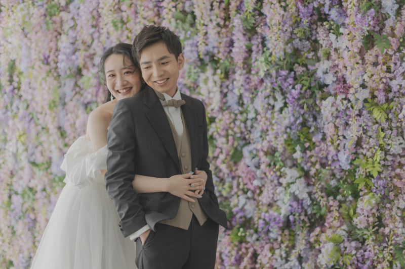 あふれるお花と