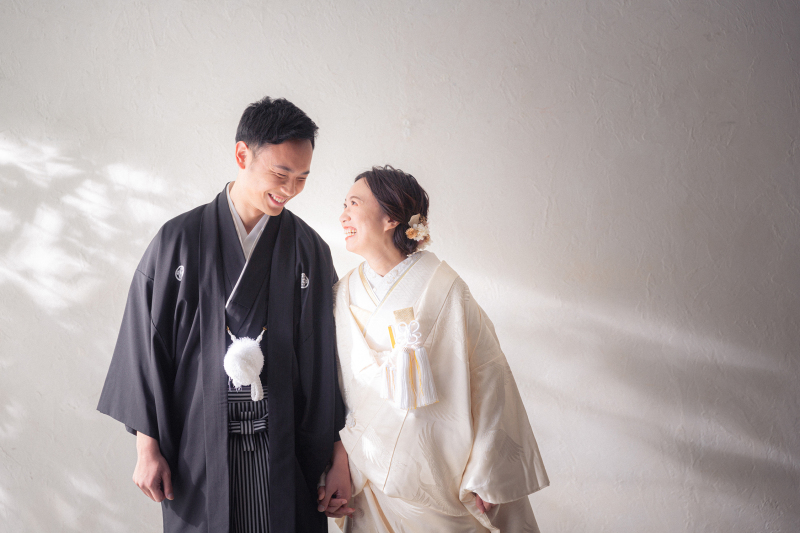 シンプルな白壁のなかでも