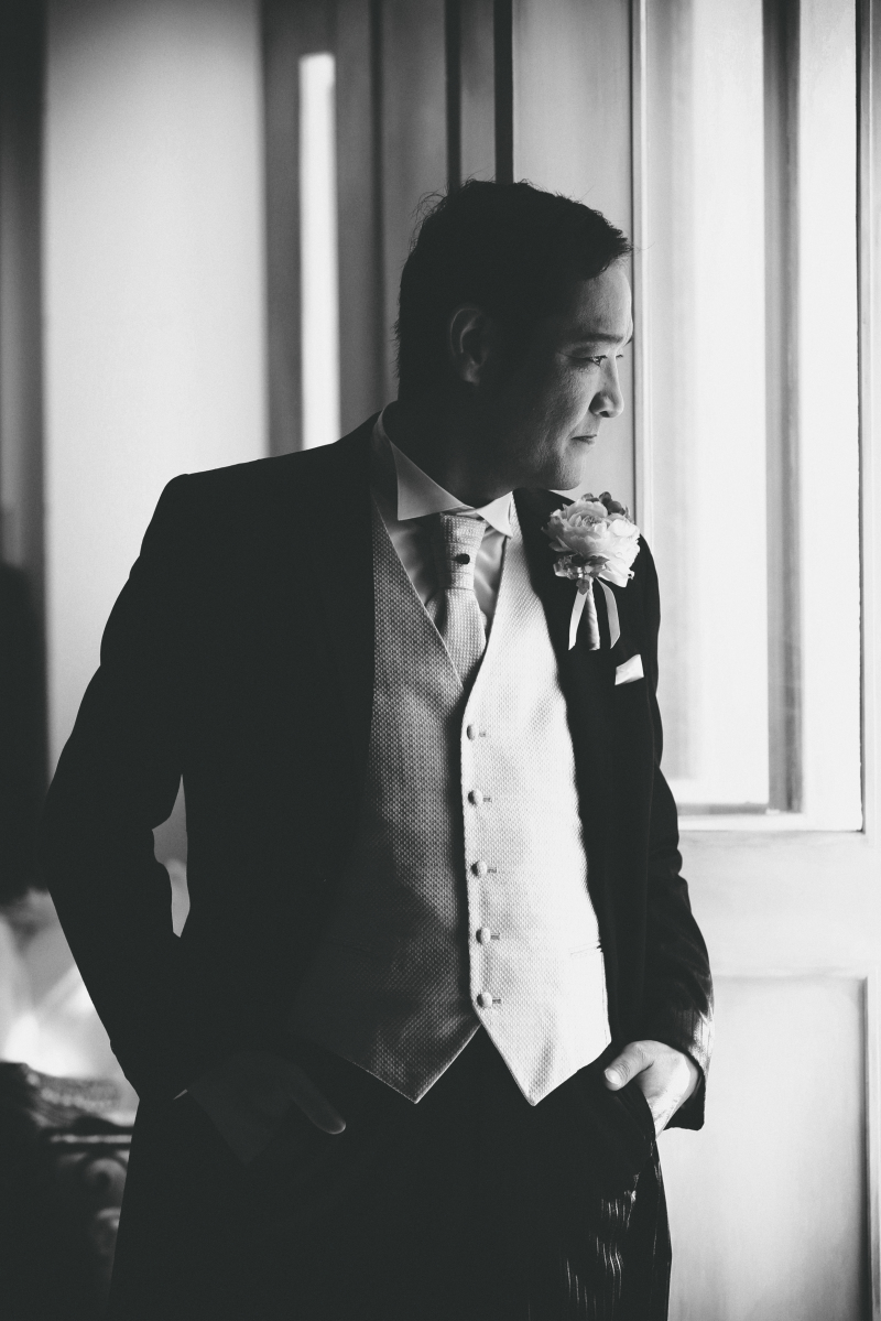 続いて新郎様ソロショット！