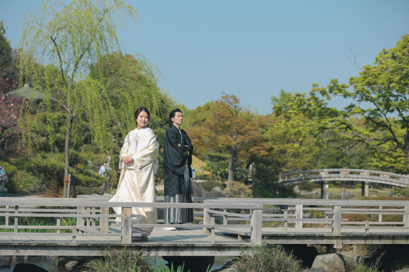 青空と新緑のコントラスト