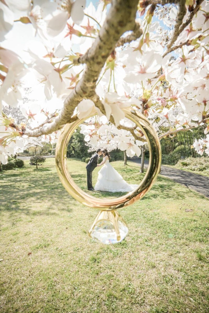 リングの中にお二人♡