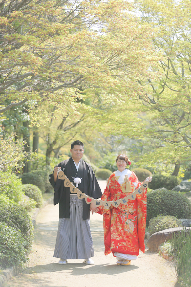 ガーランド持って